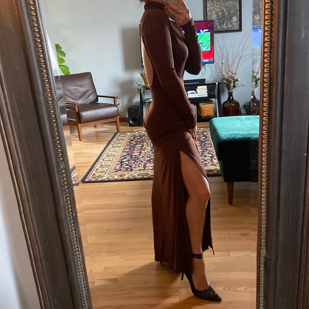 ASOS Brown maxi dress. Size 2. Never been worn